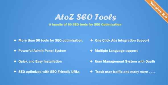 AtoZ SEO Tools 3.6 – Search Engine Optimization Tools Free Download
