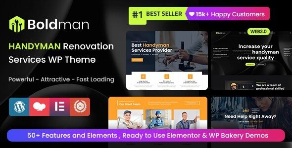 Boldman 6.7.0 – Handyman Renovation Services WordPress Theme Free Download