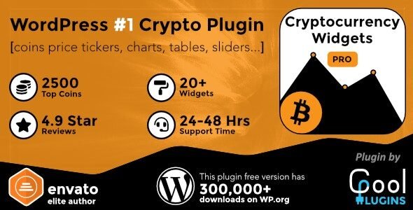 Cryptocurrency Widgets Pro 3.9.1 – WordPress Crypto Plugin Free Download