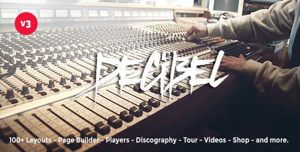 Decibel 3.6.8 – Professional Music WordPress Theme Free Download
