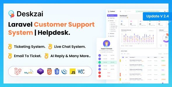 Deskzai 2.4.0 – Customer Support System | Helpdesk | Support Ticket. Free Download