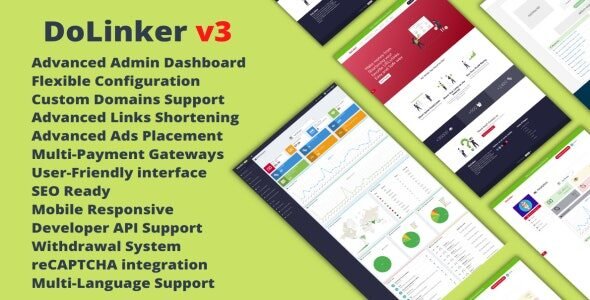 DoLinker 3.1.1 – Ultimate URL Shortener Platform (SaaS) Free Download