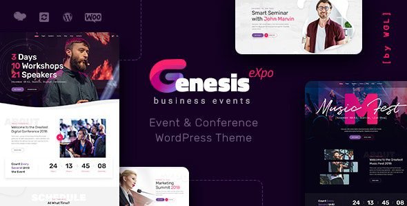 GenesisExpo 1.4.10 – Business Events & Conference WordPress Theme Free Download