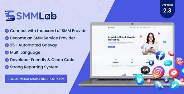 SMMLab 2.3.0 – Social Media Marketing SMM Platform Free Download