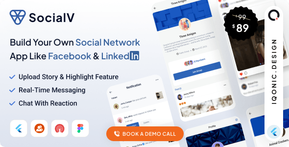 SocialV 7.3.0 – Social Network Flutter App with BuddyPress (WordPress) Backend Free Download