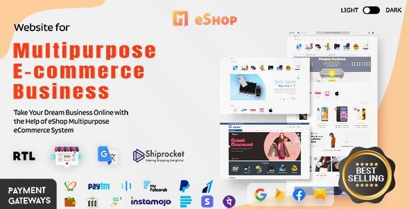 eShop Web 2.9.0 – Multi Vendor eCommerce Marketplace / CMS Free Download