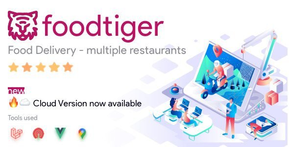 FoodTiger 3.6.0 - Food Delivery System FoodTiger - Food Delivery Multiple Restaurants PHP Script