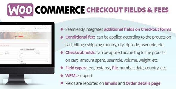 WooCommerce Checkout Fields & Fees 10.0 WooCommerce Checkout Fields & Fees Plugin Free Download