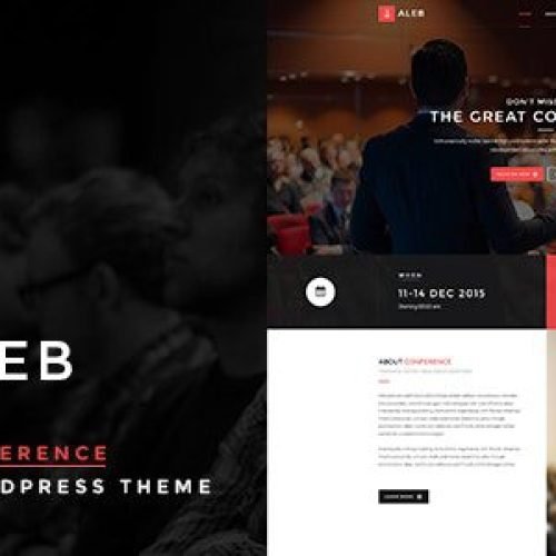 Aleb 1.4.3 – Event Landing Page WordPress Theme for Conference Marketing Free Download