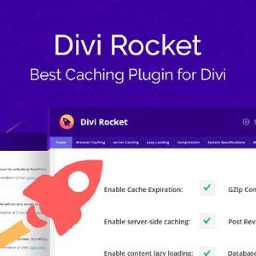 Divi Rocket 1.0.50 – Caching Plugin for Divi Free Download