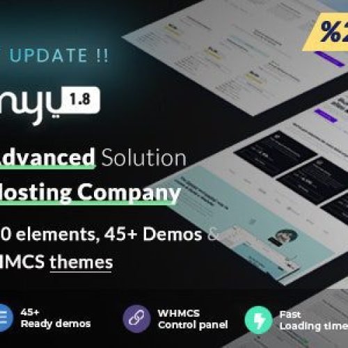 EMYUI 1.8 – Multipurpose Web Hosting with WHMCS Template Free Download