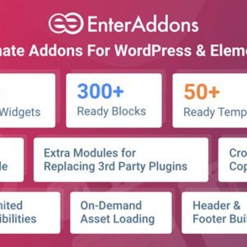 Enter Addons Pro 1.0.3 – Elementor Addons For WordPress Free Download