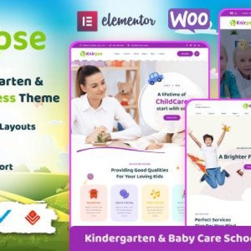 Knirpse 1.5.1 – Kindergarten, Shool & Baby Care WordPress Theme Free Download