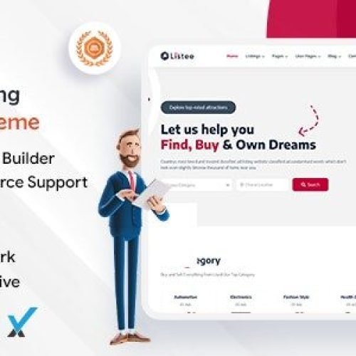 Listee 1.0.2 – Classified Ads and Listing Directory WordPress Theme Free Download