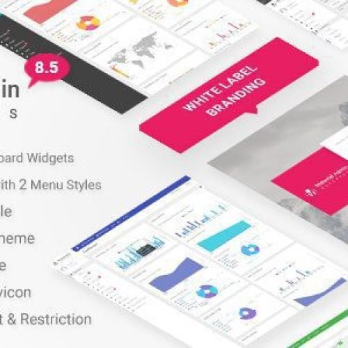 Material 8.6 – White Label WordPress Admin Theme Free Download