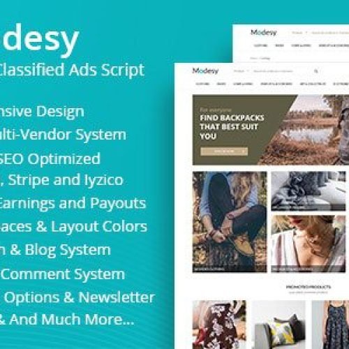 Modesy 2.4.1 – Marketplace & Classified Ads Script Free Download