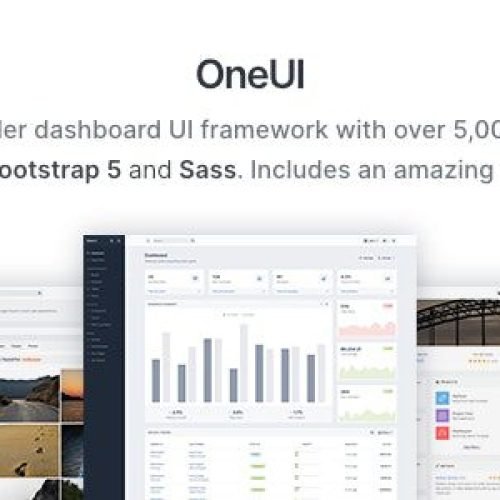 OneUI 5.9 – Bootstrap 5 Admin Dashboard Template, Vue Edition & Laravel 11 Starter Kit Free Download