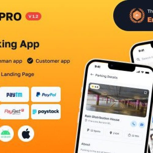 ParkMePRO 1.2.0 – Flutter Complete Car Parking App with Owner and WatchMan app Free Download