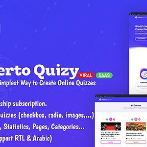 Puerto Quizy 1.1.0 – Premium Quiz Builder Script SAAS Free Download