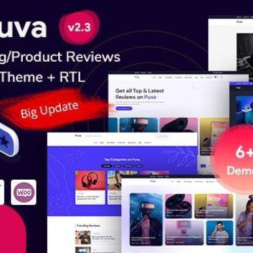 Puva 2.3 – Online Blogging & Affiliate Product Reviews WordPress Theme Free Download