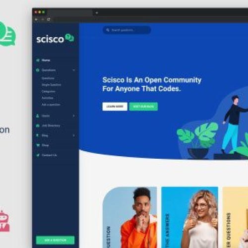 Scisco 1.5.1 – Questions and Answers WordPress Theme Free Download