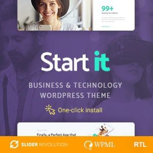 Start It 1.1.6 – Technology & Startup WordPress Theme Free Download
