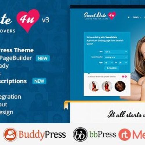 Sweet Date 3.7.3 – More than a WordPress Dating Theme Free Download