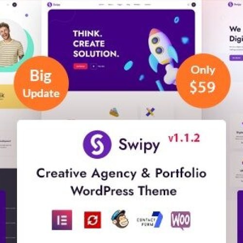 Swipy 1.1.2 – Creative Agency WordPress Theme Free Download