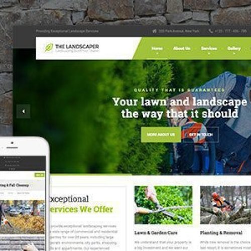 The Landscaper 4.2 – Lawn & Landscaping WP Theme Free Download