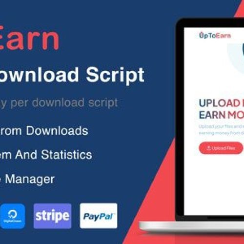 UpToEarn 1.0 – File Upload And Pay Per Download Script (SAAS Ready) Free Download