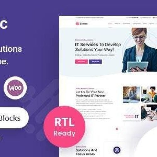 Zentec 2.2 – IT Solutions Company WordPress Theme + RTL Free Download