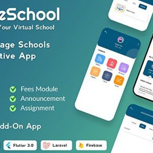eSchool 1.0.7 – Virtual School Management System Flutter App with Laravel Admin Panel Free Download