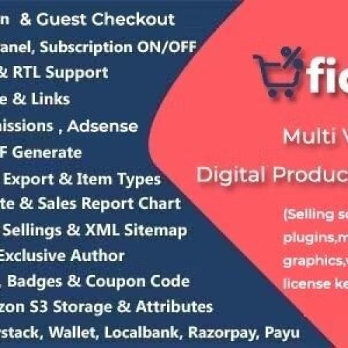 ficKrr 3.8 – Multivendor Digital Marketplace With Subscription Free Download